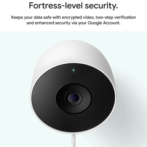 Google Nest Gen2 Wired Outdoor Camera - Snow(GA09963-AU), 2K HDR, 152° FOV, Weather-resistant (IP65), Night Vision, 1 Year Warranty - Image 4