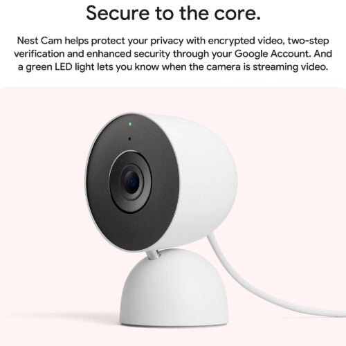 Google Nest Gen3 Wired Indoor Camera - Snow(GA09973-AU), 2K HDR, 152° FOV, Weather-resistant (IP65), Night Vision, 1 Year Warranty - Image 4