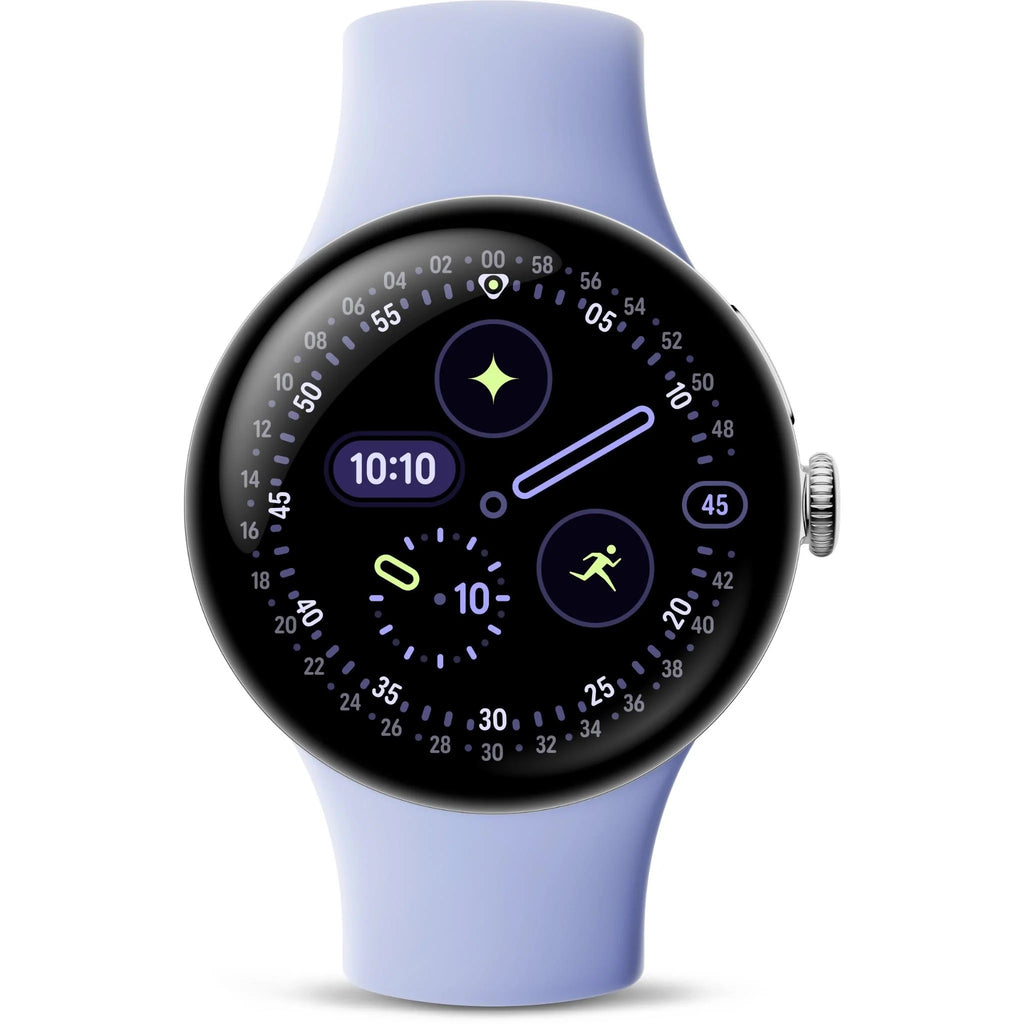 Google Pixel Watch 4 LTE (41mm) - Polished Silver with Iris Active Band( GA10829-US) *AU STOCK*, AMOLED, 2GB/32GB, NFC, 325mAh, 2 Years Warranty - Image 3