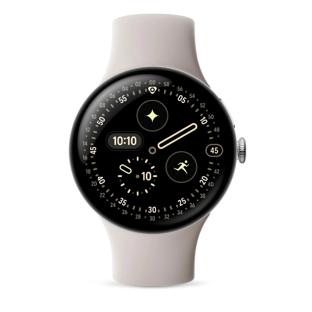Google Pixel Watch 4 Wi-Fi (41mm) - Polished Silver with Porcelain Active Band(GA10830-US) *AU STOCK*, AMOLED, 2GB/32GB, NFC, 325mAh, 2 Years Warranty - Image 3
