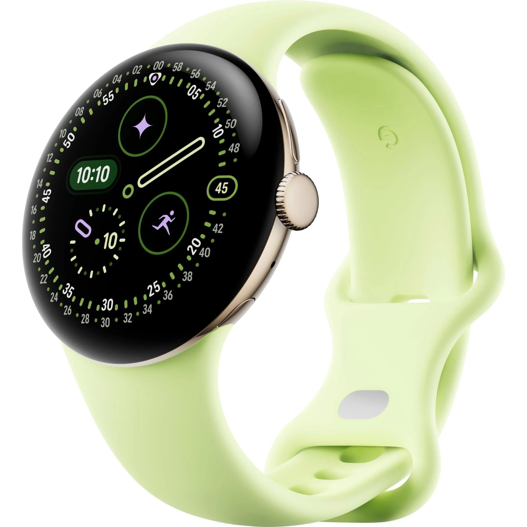 Google Pixel Watch 4 LTE (41mm) - Champagne Gold with Lemongrass Active Band(GA10834-US) *AU STOCK*, AMOLED, 2GB/32GB, NFC, 325mAh, 2 Years Warranty - Image 1
