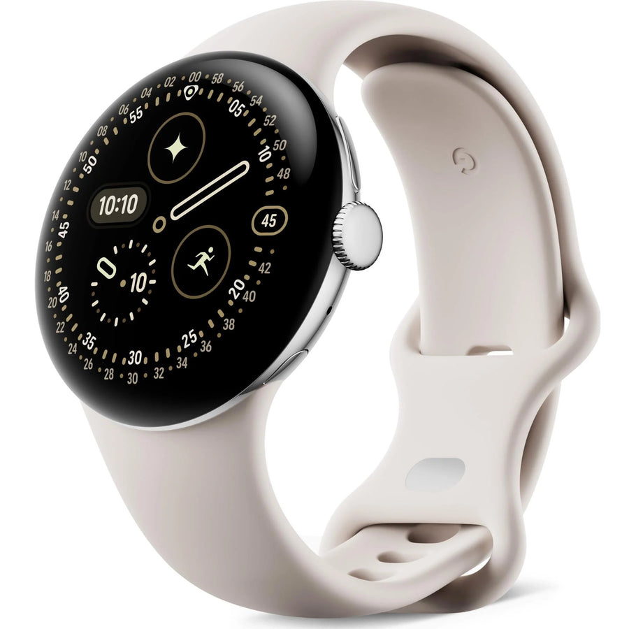 Google Pixel Watch 4 LTE (41mm) - Polished Silver with Porcelain Active Band(GA10839-US) *AU STOCK*, AMOLED, 2GB/32GB, NFC, 325mAh, 2 Years Warranty