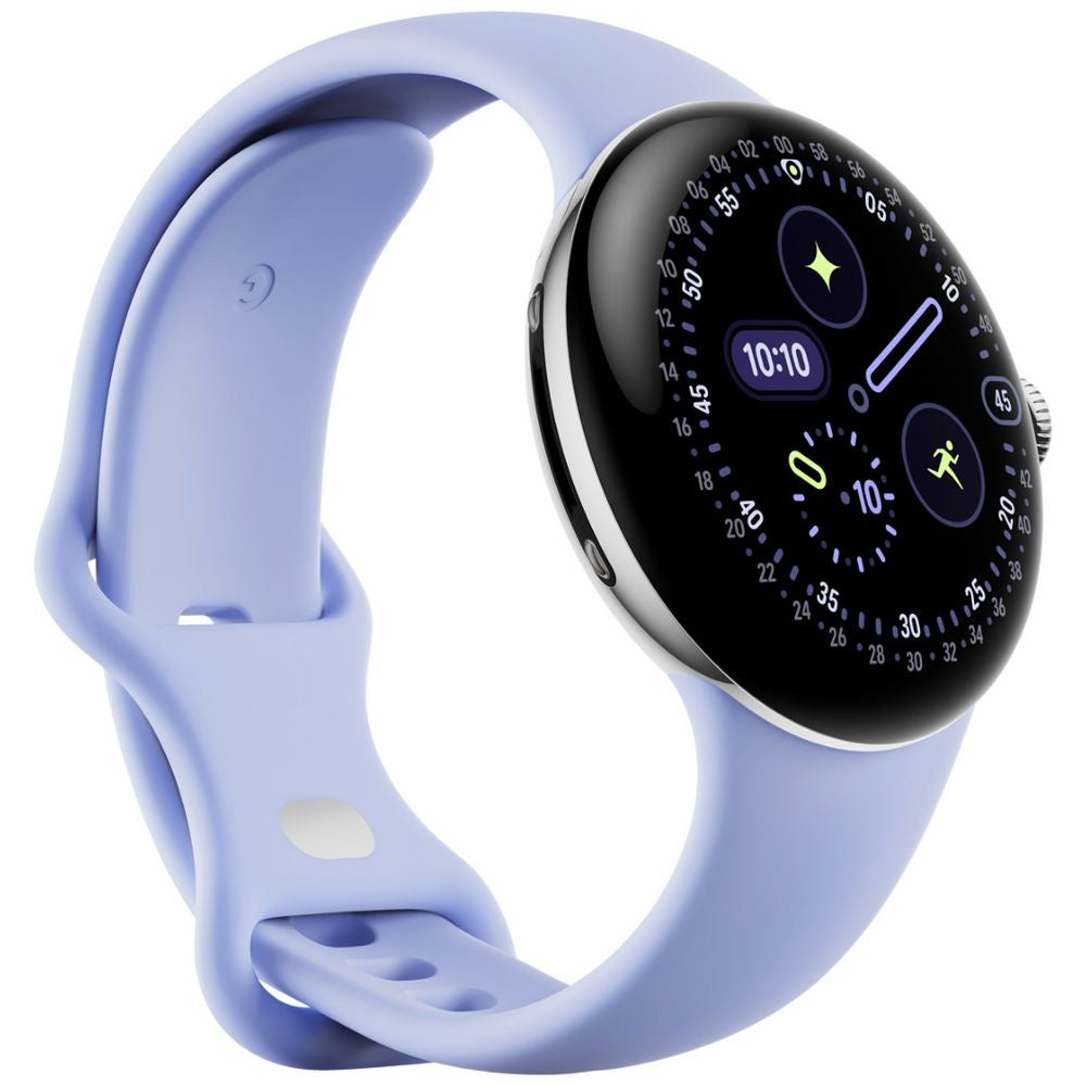 Google Pixel Watch 4 Wi-Fi (41mm) - Polished Silver with Iris Active Band(GA10840-US) *AU STOCK*, AMOLED, 2GB/32GB, NFC, 325mAh, 2 Years Warranty - Image 2