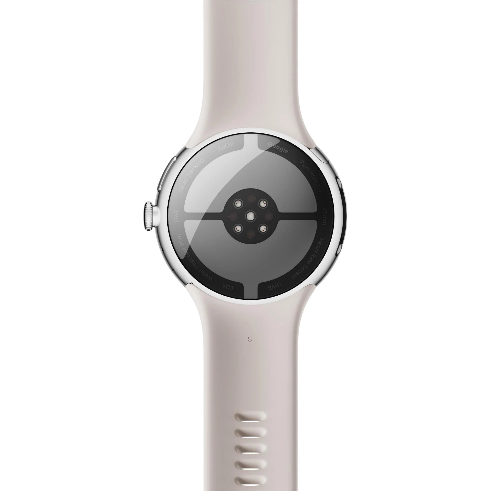 Google Pixel Watch 4 LTE (45mm) - Polished Silver with Porcelain Active Band(GA10844-US) *AU STOCK*, AMOLED, 2GB/32GB, NFC, 455mAh, 2 Years Warranty - Image 4