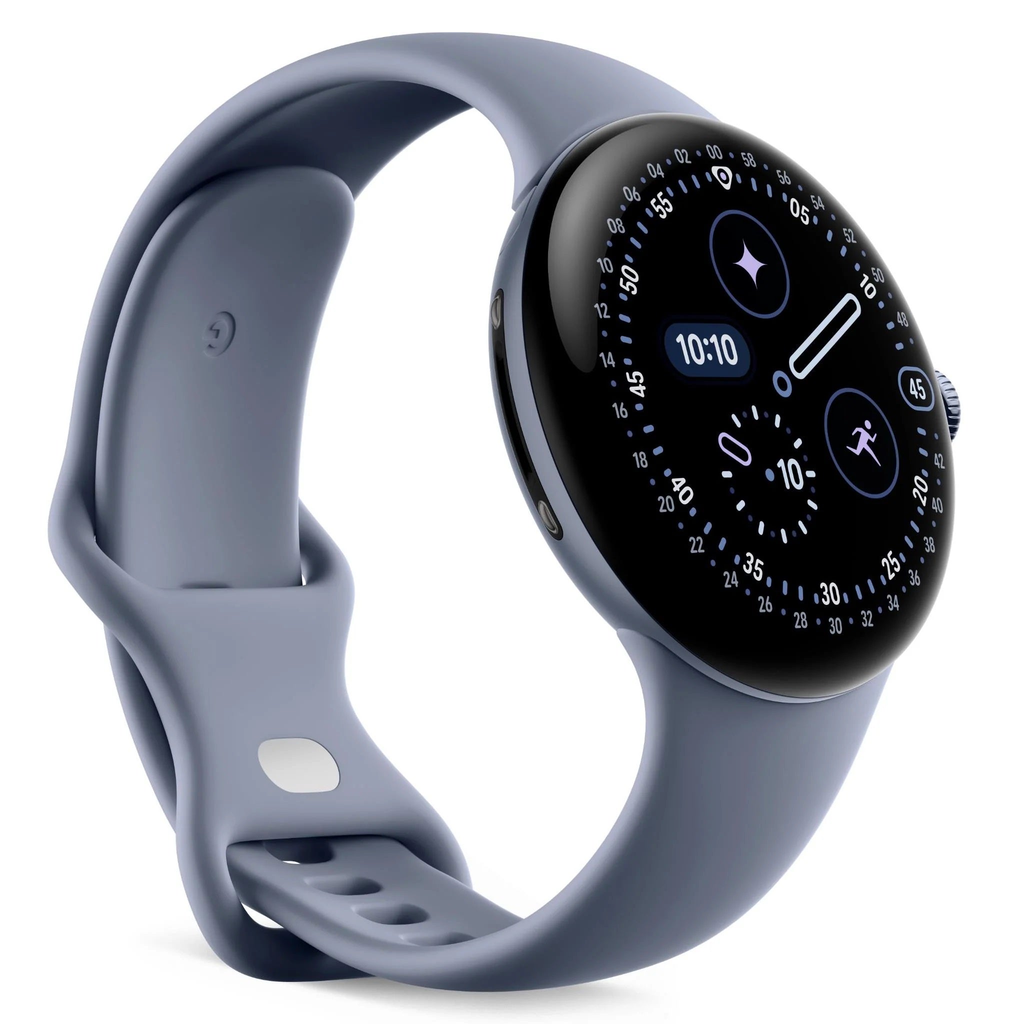 Google Pixel Watch 4 Wi-Fi (45mm) - Satin Moonstone with Moonstone Active Band(GA10850-US) *AU STOCK*, AMOLED, 2GB/32GB, NFC, 455mAh, 2 Years Warranty - Image 2