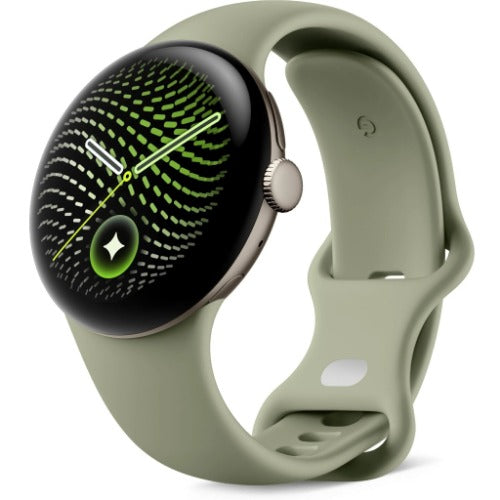 Google Pixel Watch 5 WiFi (45mm) - Satin Pyrite with Olive Active Band (2nd Gen)(GA10896-US) *AU STOCK*, AMOLED, 3GB/64GB, 465mAh, 2 Years Warranty - Image 1