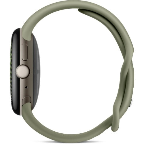 Google Pixel Watch 5 WiFi (45mm) - Satin Pyrite with Olive Active Band (2nd Gen)(GA10896-US) *AU STOCK*, AMOLED, 3GB/64GB, 465mAh, 2 Years Warranty - Image 3