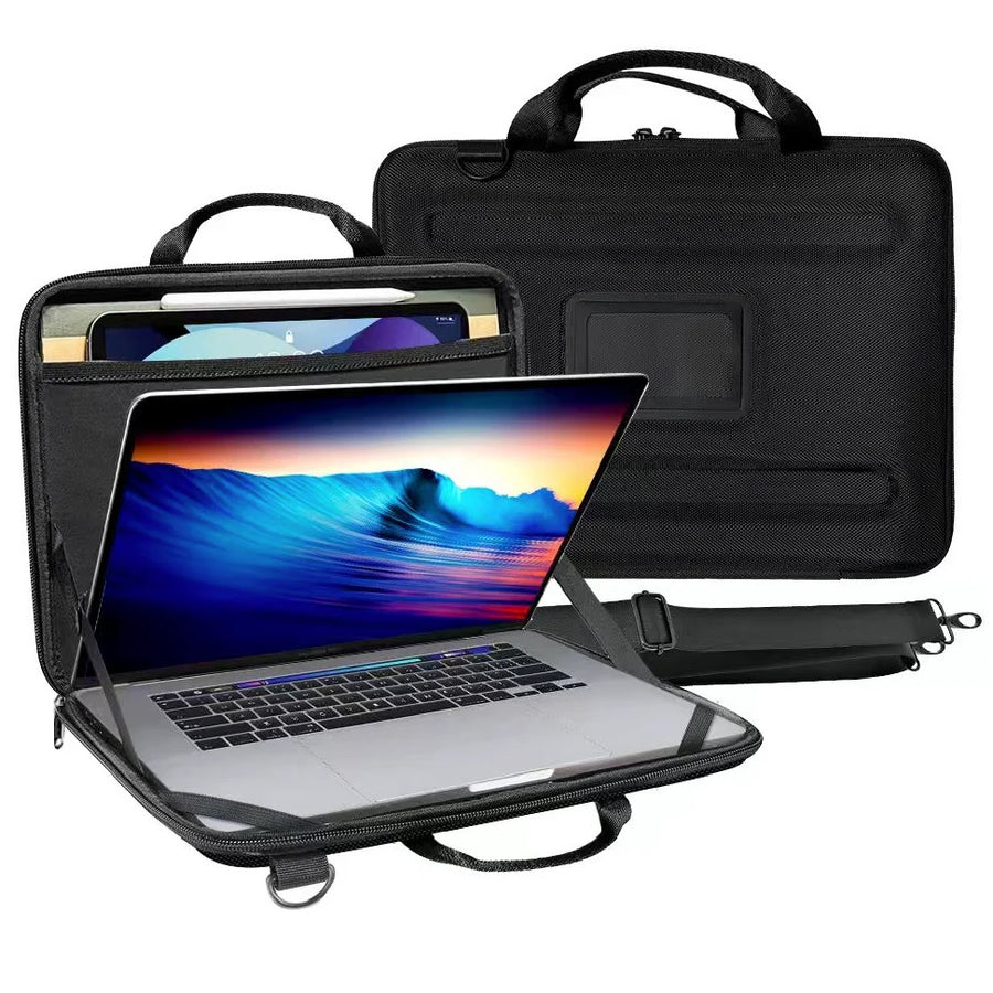 USP Portable Laptop (16") HardShell Case - Adjustable Stand, Storage Pocket & Carry Handle, 3 Years Warranty