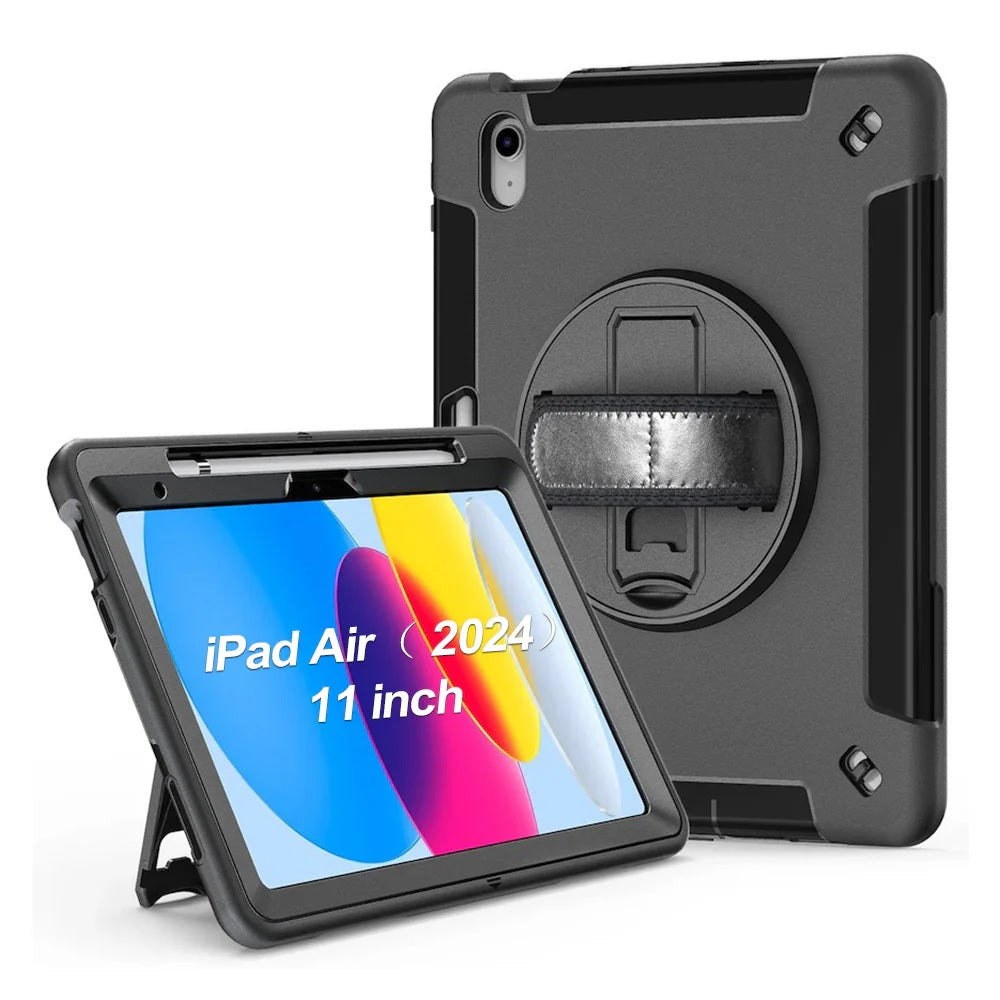 USP Rugged Apple iPad Air (11") (M4/M3/M2) (8th/7th/6th Gen)/ iPad Air (10.9") (5th/4th Gen)/ iPad Pro (11")(4th-1st Gen) Case Black - 5 Years Warrant - Image 5