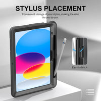 USP Rugged Apple iPad Pro (10.5") (2nd Gen) Case Black- Built-in-Kickstand, Hand & Shoulder Straps, 5 Years Warranty - Image 4