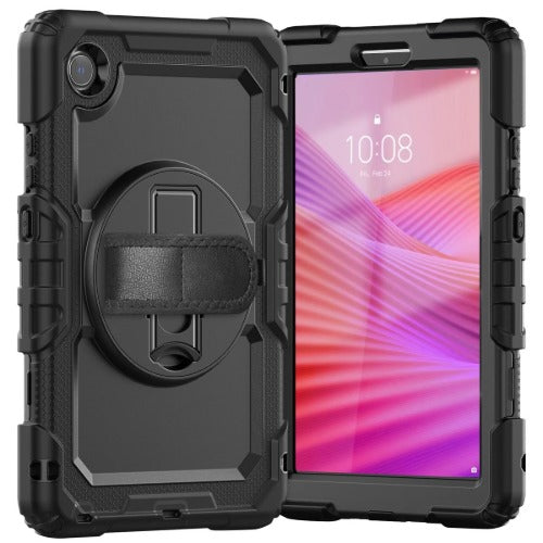 USP Rugged Samsung Galaxy A11/ Tab A9 (8.7") Case Black - Built-in-Kickstand, Hand & Shoulder Strap, DropProof,5 Years Warranty - Image 4