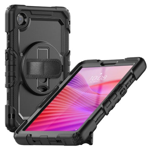 USP Rugged Samsung Galaxy A11/ Tab A9 (8.7") Case Black - Built-in-Kickstand, Hand & Shoulder Strap, DropProof,5 Years Warranty - Image 1
