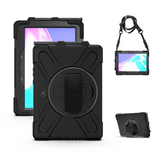 USP Rugged Samsung Galaxy Tab Active5 Pro/Tab Active4 Pro/Tab Active Pro (10.1") Case Black- Built-in-Kickstand,Hand & Shoulder Strap,5 Years Warranty - Image 4