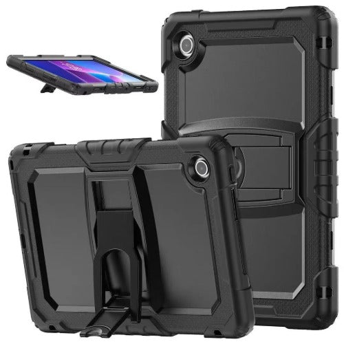 USP Rugged Lenovo Idea Tab 11 (11') Case Black - Built-in-Kickstand, Hand & Shoulder Strap, DropProof, 5 Years Warranty - Image 2
