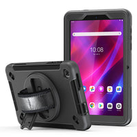 USP Rugged Lenovo Tab M8 (4th Gen) (8") (TB-300) Case Black - Built-in-Kickstand & Screen Protector, Hand & Shoulder Strap,DropProof, 3 Years Warranty - Image 1