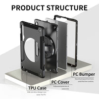 USP Rugged Samsung Galaxy Tab S11 Ultra/ Tab S10 Ultra / Tab S9 Ultra / Tab S8 Ultra (14.6") Case Black - Built-in-Kickstand,5 Years Warranty - Image 4