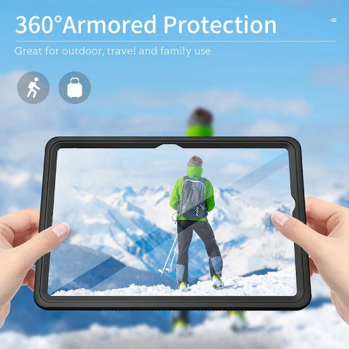 USP Samsung Galaxy Tab A11+ (11") WaterProof Case Clear - IP68, Reliable & Durable, 360° Rotation, DustProof, SnowProof, 5 Years Warranty - Image 3