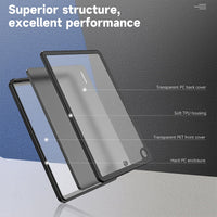 USP Samsung Galaxy Tab A9+ (11") WaterProof Case Clear - IP68, Reliable & Durable, 360° Rotation, DustProof, SnowProof,5 Years Warranty - Image 3
