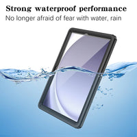 USP Samsung Galaxy Tab A9+ (11") WaterProof Case Clear - IP68, Reliable & Durable, 360° Rotation, DustProof, SnowProof,5 Years Warranty - Image 4