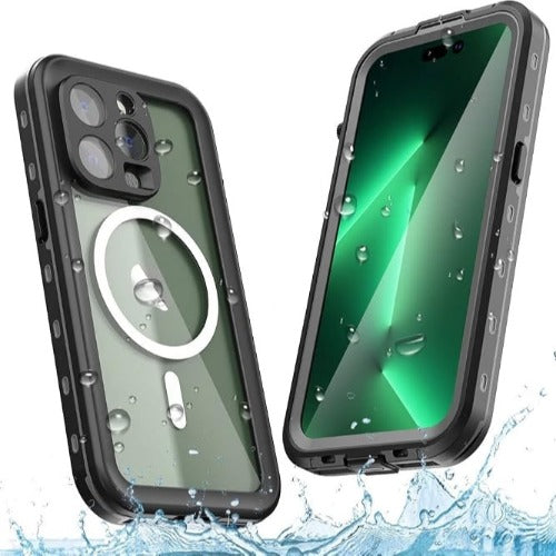 USP Apple iPhone 14  (6.1") WaterProof Case Black - IP68, Reliable & Durable, 360° Rotation, DustProof, SnowProof, 5 Years Warranty - Image 1
