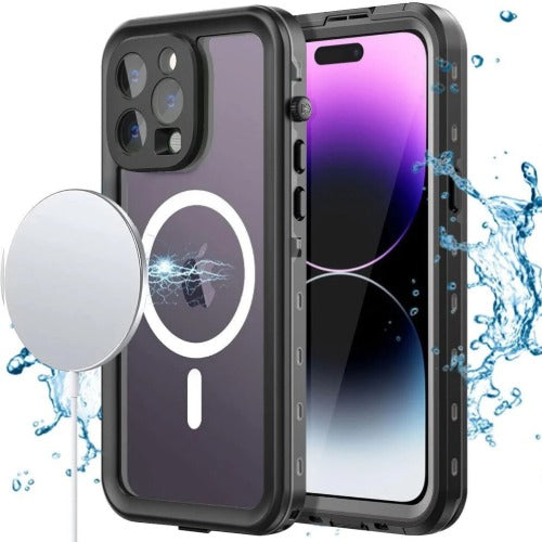 USP Apple iPhone 14  (6.1") WaterProof Case Black - IP68, Reliable & Durable, 360° Rotation, DustProof, SnowProof, 5 Years Warranty - Image 3