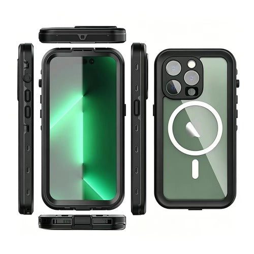 USP Apple iPhone 14  (6.1") WaterProof Case Black - IP68, Reliable & Durable, 360° Rotation, DustProof, SnowProof, 5 Years Warranty - Image 4