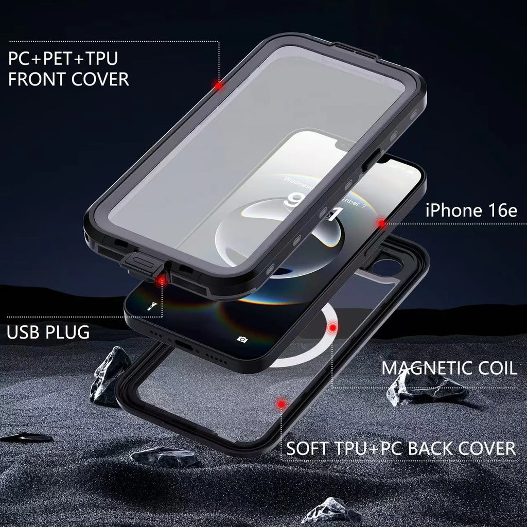 USP Apple iPhone SE (3rd & 2nd Gen) and iPhone 8/7 Waterproof Case - Black, Military-Grade, Shockproof, Scratch Resistant, Durable,5 Years Warranty - Image 3