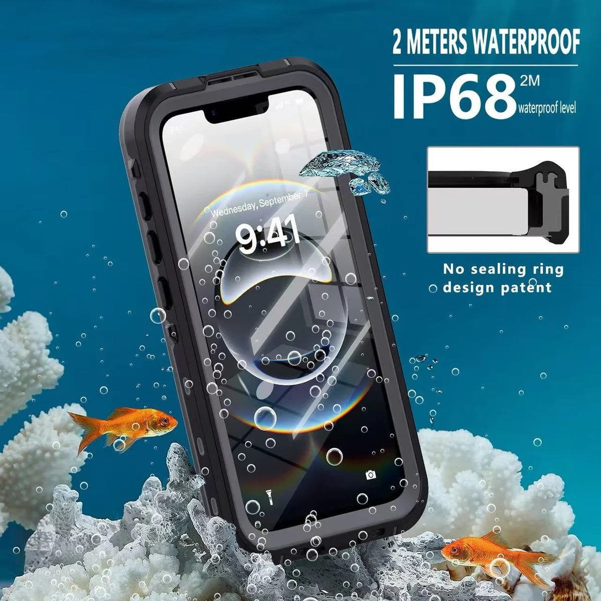 USP Apple iPhone SE (3rd & 2nd Gen) and iPhone 8/7 Waterproof Case - Black, Military-Grade, Shockproof, Scratch Resistant, Durable,5 Years Warranty - Image 5