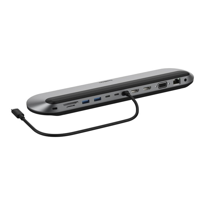 Belkin Connect Universal USB-C 11-in-1 Pro Dock+USB-C Cable(13.7")- Grey(INC014btSGY),100W PD,3xDisplay,4K@60Hz,10Gbps,2xUSB-A,1xUSB-C,2 Year Warranty - Image 5