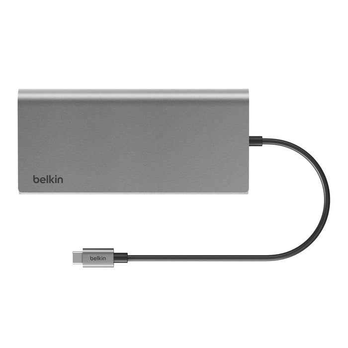 Belkin Connect Universal USB-C 8-in-1 Dual Display Core Hub - Space Grey (INC015btSGY-CZ), 100W PD, 10Gbps, 2x USB-C, Silicon Motion, 2 Years Warranty - Image 2