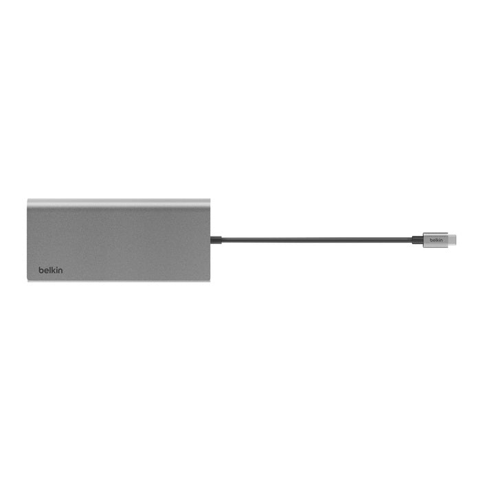 Belkin Connect Universal USB-C 8-in-1 Dual Display Core Hub - Space Grey (INC015btSGY-CZ), 100W PD, 10Gbps, 2x USB-C, Silicon Motion, 2 Years Warranty - Image 3