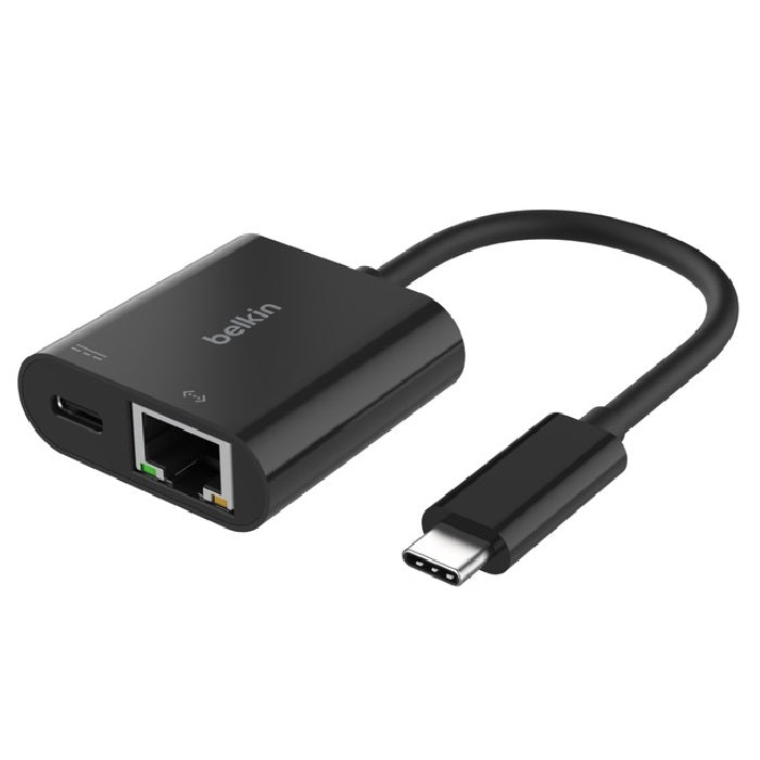 Belkin Connect USB-C to Ethernet + Charge Adapter(100W)- Black(INC019BTBK), Gigabit Ethernet,100W PD, 10/100/1000Mbps,USB-C PD 3.0,2 Years Warranty - Image 5