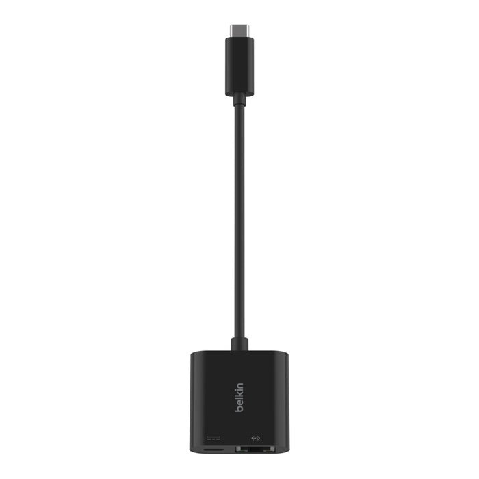 Belkin Connect USB-C to Ethernet + Charge Adapter 100W - Black (INC019BTBK), Compact,Ethernet Connection Supporting 10/100/1000 Mbps, 2 Years Warranty - Image 2
