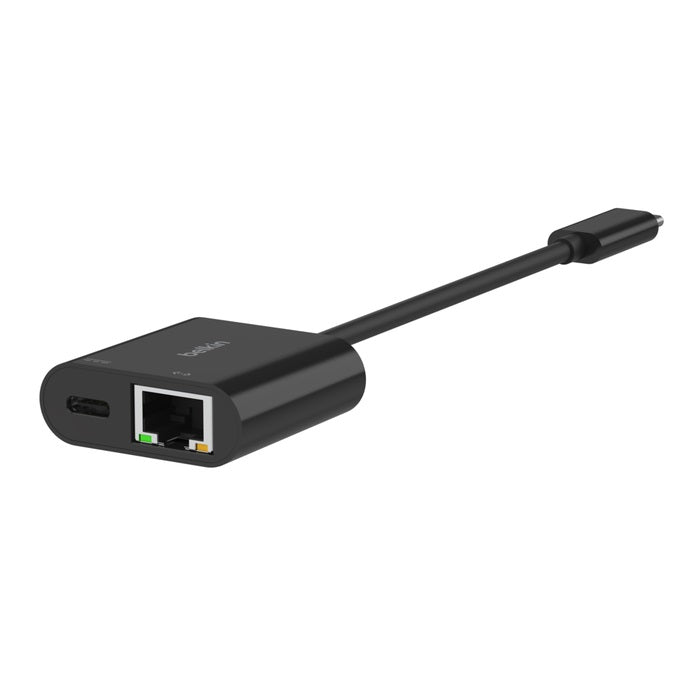 Belkin Connect USB-C to Ethernet + Charge Adapter 100W - Black (INC019BTBK), Compact,Ethernet Connection Supporting 10/100/1000 Mbps, 2 Years Warranty - Image 3
