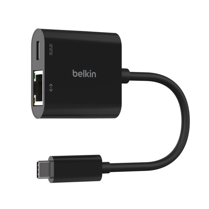 Belkin Connect USB-C to Ethernet + Charge Adapter 100W - Black (INC019BTBK), Compact,Ethernet Connection Supporting 10/100/1000 Mbps, 2 Years Warranty - Image 4