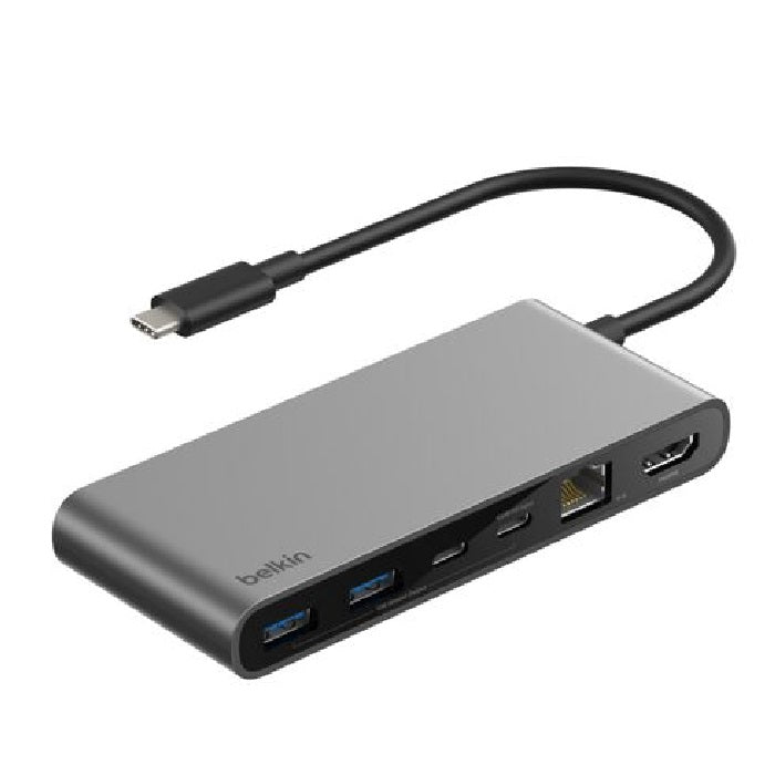 Belkin Connect 8-Port USB-C Hub with 2.5Gb Ethernet - (INC024fqSGY), 100W PD, 10Gbps, 4K@60Hz, 2xUSB-A, 1xUSB-C, 1x HDMI, 1x MicroSD, 2 Years Warranty - Image 2