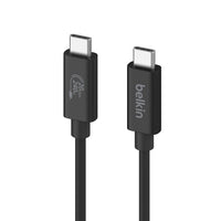 Belkin Connect USB4 USB-C to USB-C Cable (1.2M) - Black (INZ004TT1.2MBK), 5A/240W, 20Gbps, 4K@60Hz, Thunderbolt 4, USB-IF Certified, 2 Years Warranty - Image 3