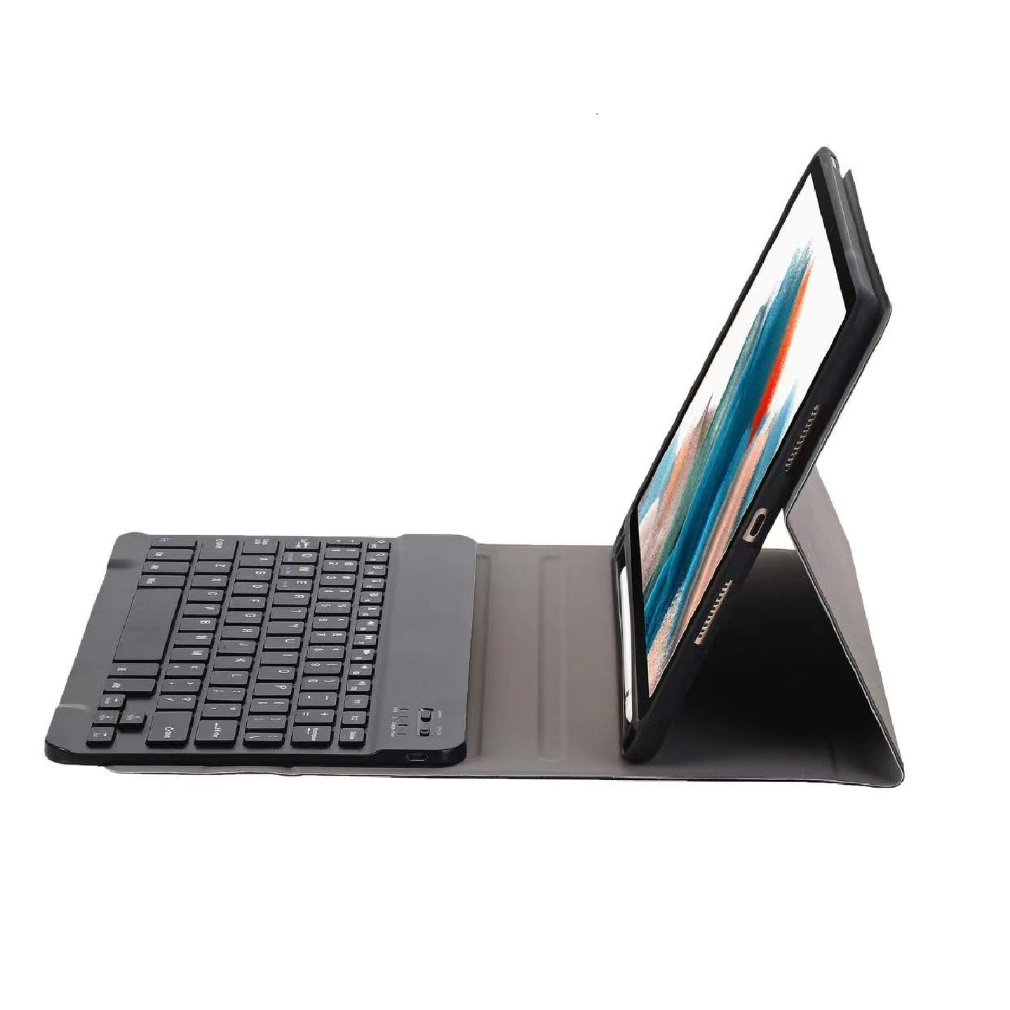 USP Samsung Galaxy Tab A9+ (11") Keyboard with Case Black -  Ultra-Slim, Lightweight, Auto Wake/Sleep Function, PU Leather,3 Years Warranty - Image 2
