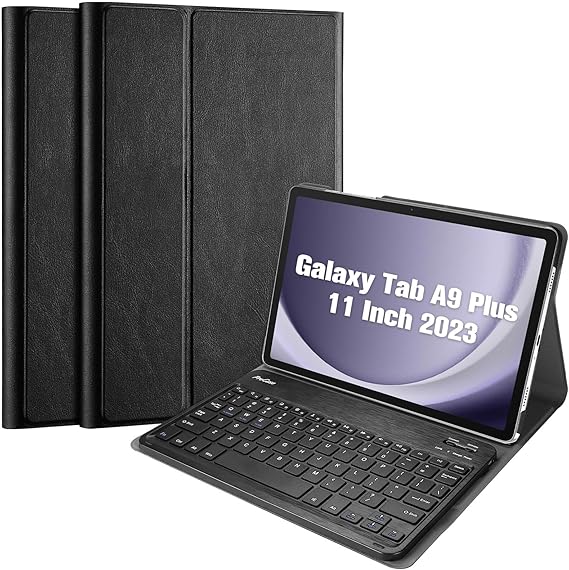 USP Samsung Galaxy Tab A9+ (11") Keyboard With Case Black - Ultra-Slim, Lightweight, Auto Wake/Sleep Function, PU Leather,3 Years Warranty - Image 5