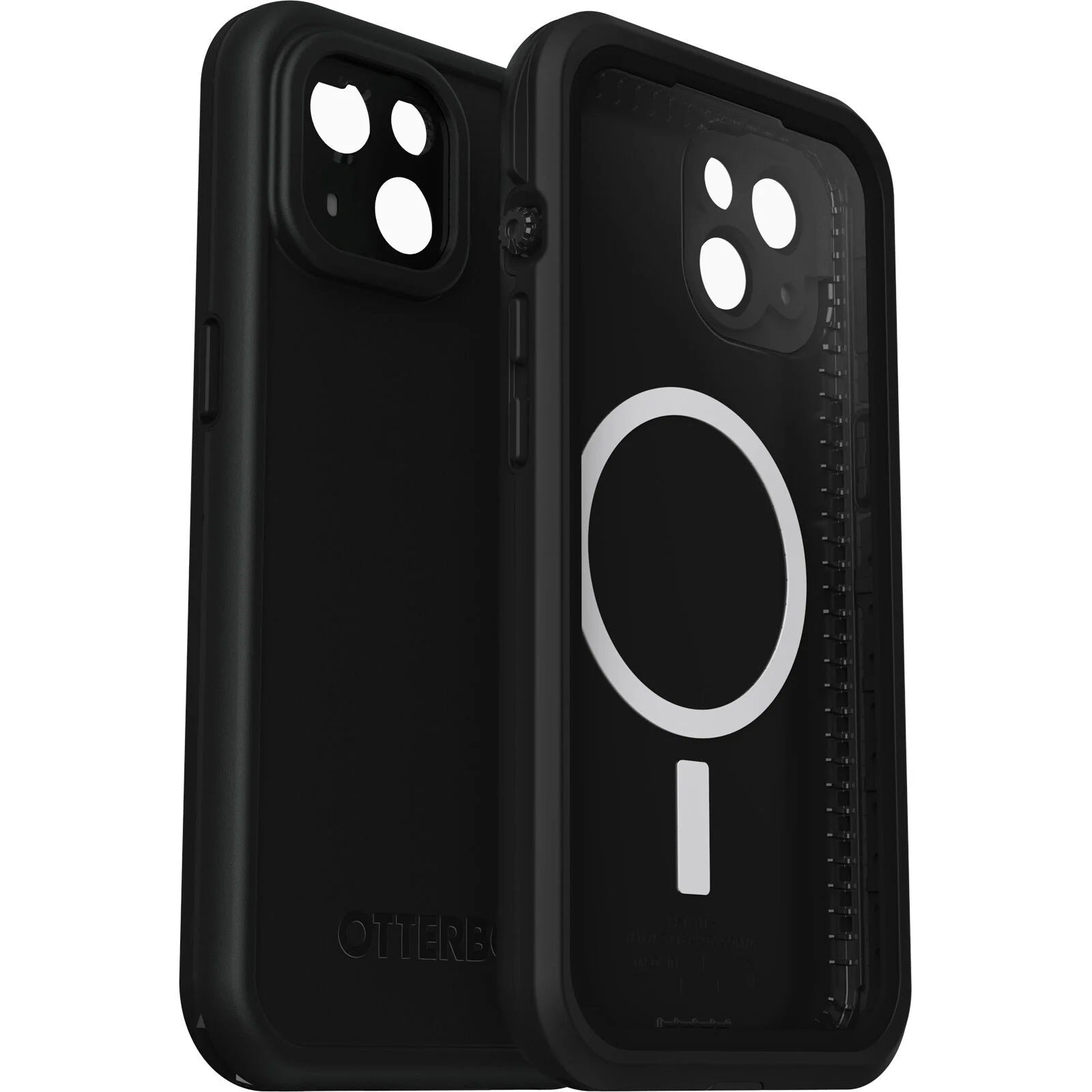 OtterBox FRE Magsafe Apple iPhone 14 Case Black - (77-90178), DROP+ 5X Military Standard, 2M WaterProof, Built-In Screen Protector, 7 Years Warranty - Image 1