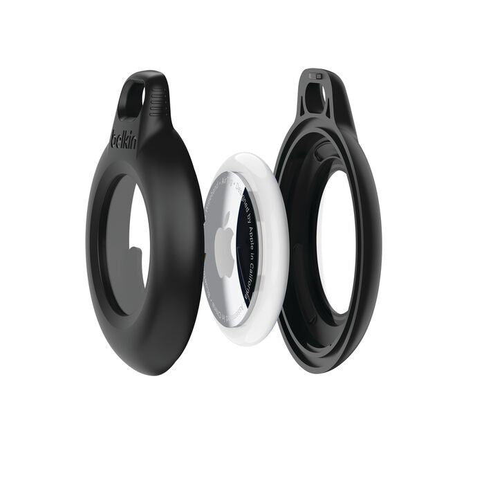 Belkin Waterproof Secure Holder with Key Ring for AirTag (Pack of 2) - Black(MSC014btBK), Clean, IPX8-Rated, Sweat & Rain Resistance, 2 Years Warranty - Image 5