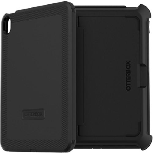 OtterBox Rugged Defender Apple iPad (11") (A16) (11th Gen) / iPad (10.9") (10th Gen) Kickstand Case Black - No Retail Packaging - (77-89955) - Image 2