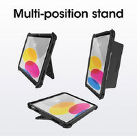 OtterBox Rugged Defender Apple iPad (11") (A16) (11th Gen) / iPad (10.9") (10th Gen) Kickstand Case Black - No Retail Packaging - (77-89955) - Image 3