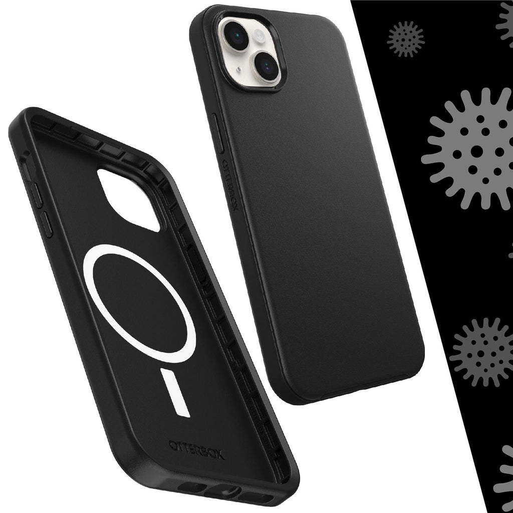OtterBox Symmetry+ MagSafe Apple iPhone 14 Plus Case Black - (77-88994), DROP+ 3X Military Standard, Raised Edges, Ultra-Sleek, 7 Years Warranty - Image 4