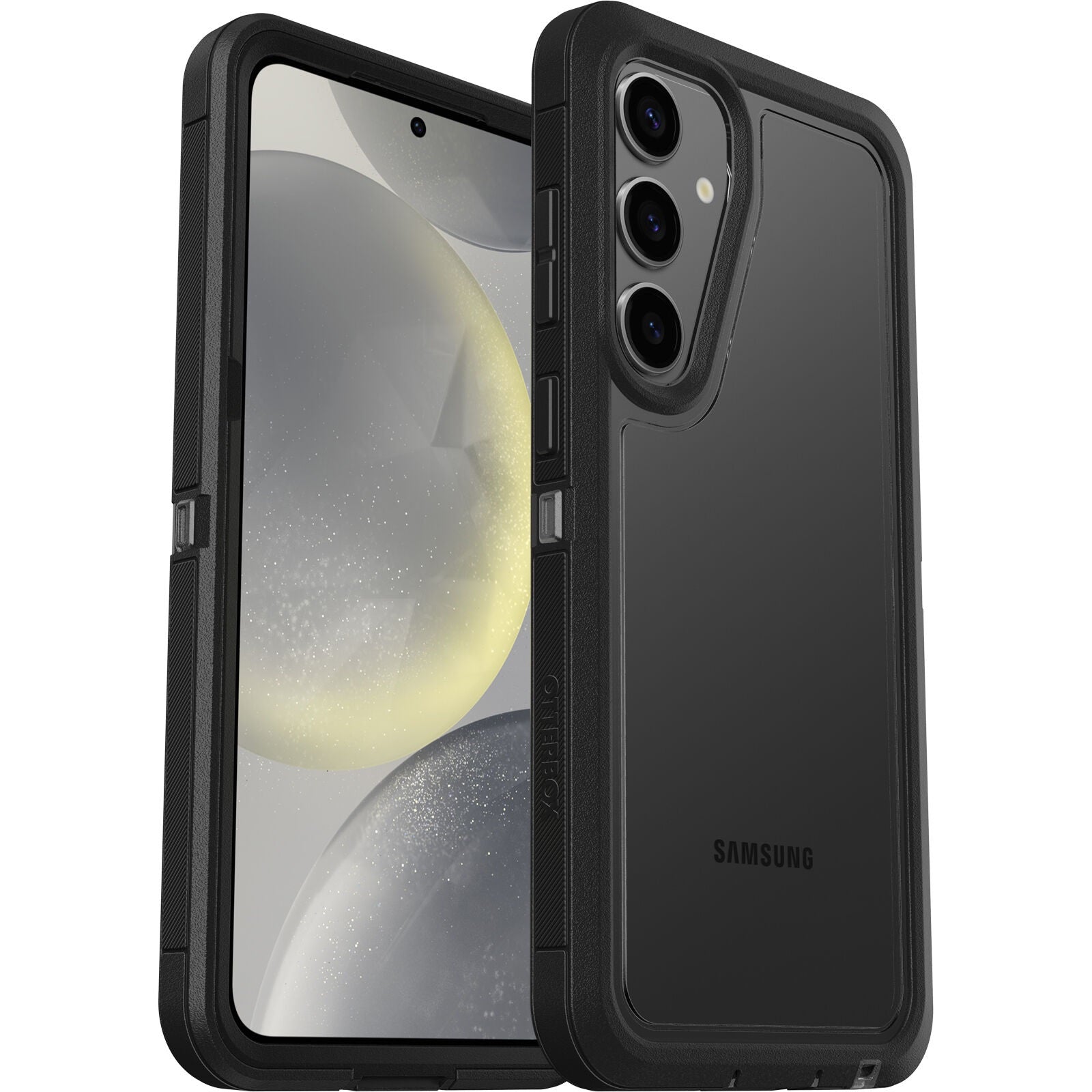 OtterBox Defender XT Clear Samsung Galaxy S24+ 5G (6.7") Case Clear/Black - (77-94721),DROP+ 5X Military Standard,Port Covers, 7 Years Warranty - Image 1
