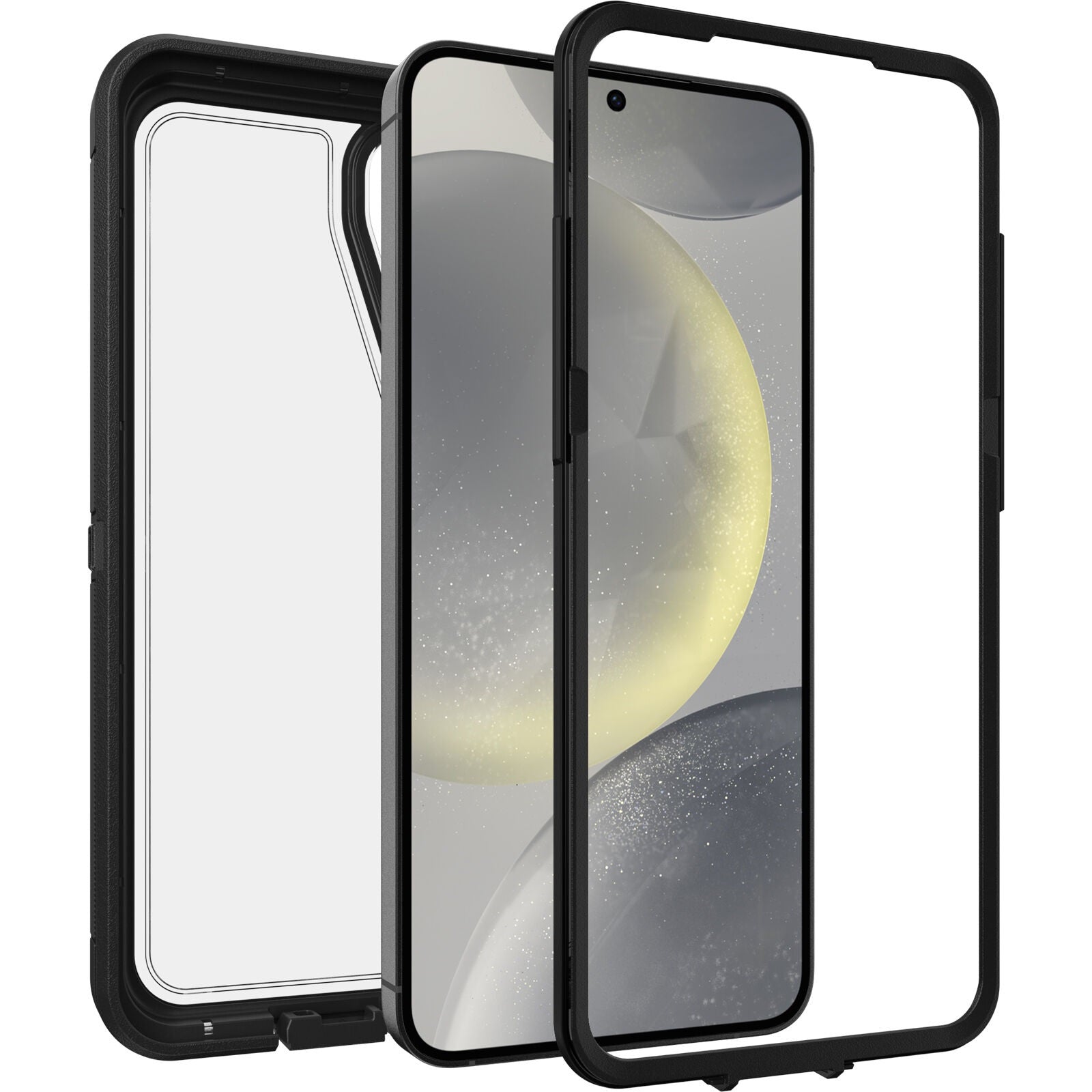 OtterBox Defender XT Clear Samsung Galaxy S24+ 5G (6.7") Case Clear/Black - (77-94721),DROP+ 5X Military Standard,Port Covers, 7 Years Warranty - Image 2