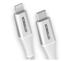 OtterBox Lightning to USB-C Fast Charge Premium Pro Cable (2M) - White (78-80891), 3 AMPS (60W), MFi, 30K Bend/Flex,Braided, 2 Years Warranty - Image 2