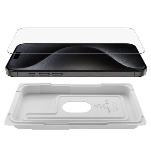 Belkin ScreenForce UltraGlass 2 Treated Screen Protector for iPhone iPhone 15 Pro Max - Clear (OVA134zz),Scratch Protection,2 Years Warranty - Image 3