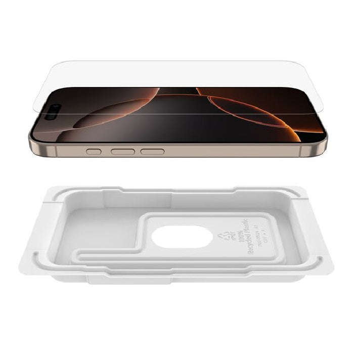 Belkin ScreenForce UltraGlass 2 Apple iPhone 17/ iPhone 16 Pro (6.3") Screen Protector - Clear (OVA157fq), Drop Protection (2.2M), 2 Years Warranty - Image 3