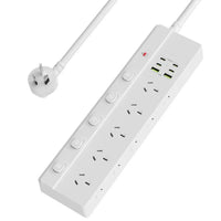 USP 16-in-1 Surge Protector Power Board with 10 AC Outlets & 6 USB Ports -(PB10S2A4C), 1.8M Extension Cable, 5 Years Warranty - Image 1